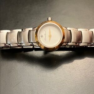 Gold and Silver Wristwatch